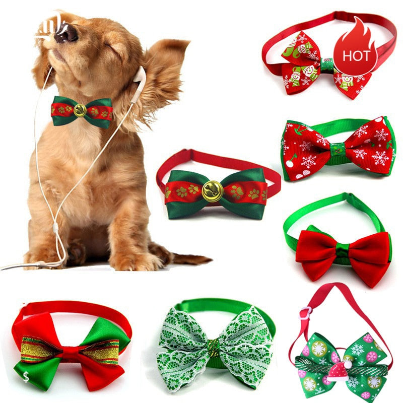Christmas Pet Bow Tie