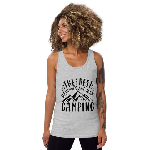 The Best Memories Are Made Camping Unisex Tank Tops