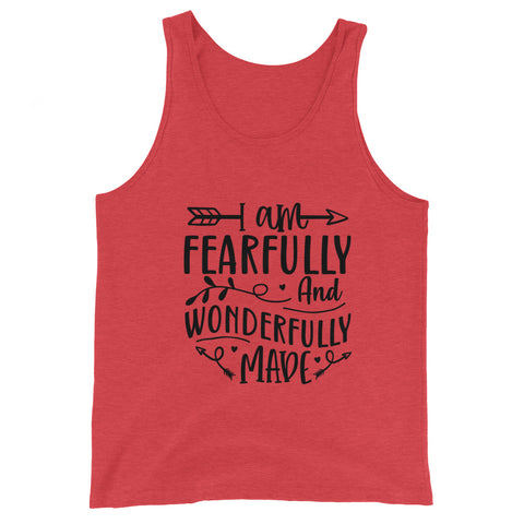 Im Fearfully And Wonderfully Made Unisex Tank Tops