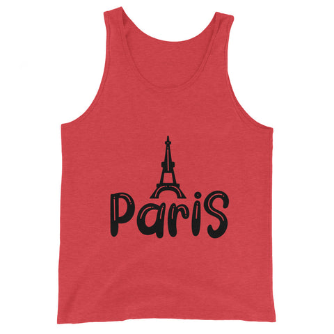 Paris Unisex Tank Tops