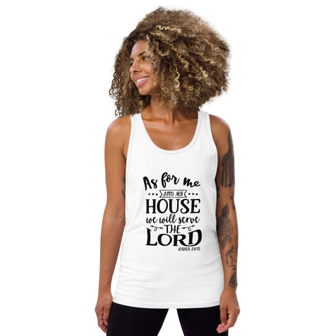 As For Me And My House Unisex Tank Tops