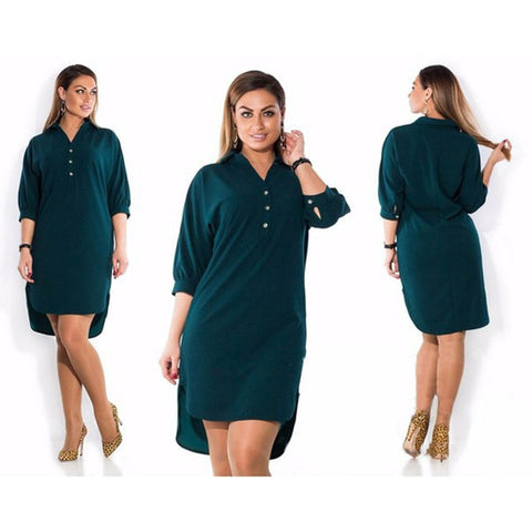 Summer Formal Midi Shirt Dress