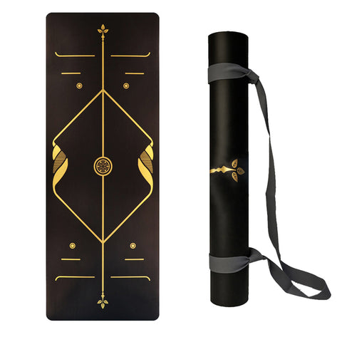 183*68CM Bronzing PU Rubber Exercise Mat