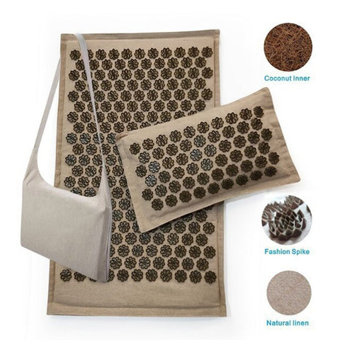 Acupressure Mat Set Back Body Massage Mat with Pillow