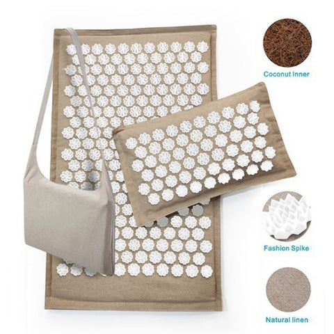 Acupressure Mat Set Back Body Massage Mat with Pillow