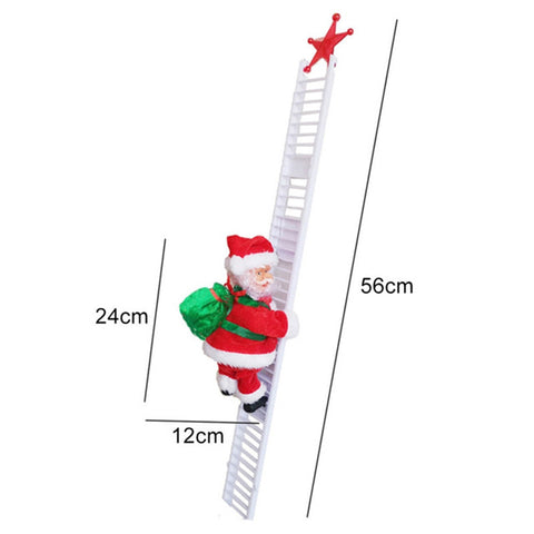 Electric Climbing Ladder Santa Claus With Music