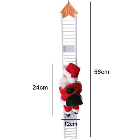 Electric Climbing Ladder Santa Claus With Music