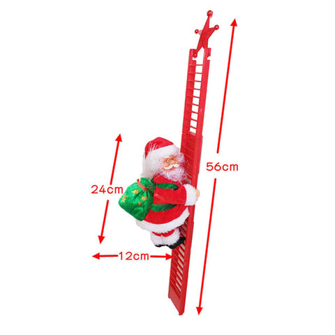 Electric Climbing Ladder Santa Claus With Music