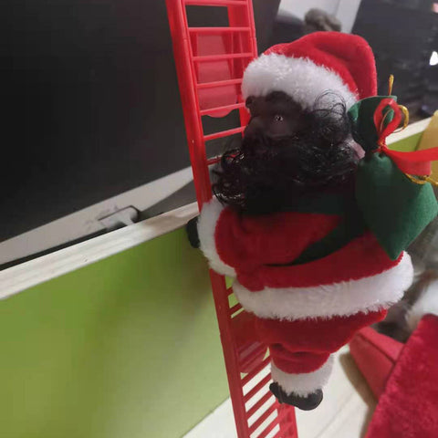 Electric Climbing Ladder Santa Claus With Music