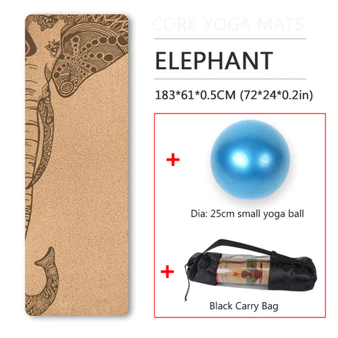 Natural Cork TPE Yoga Mats
