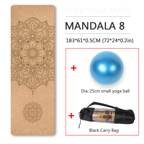 Natural Cork TPE Yoga Mats