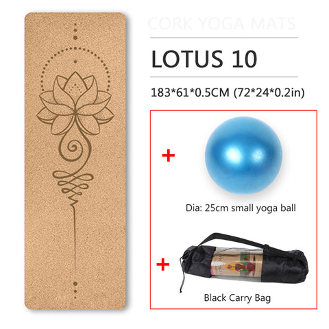 Natural Cork TPE Yoga Mats