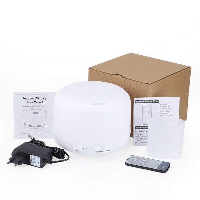 500ml Ultrasonic Aroma Diffuser in White