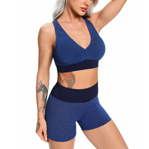 Yoga Shorts Crop Top Short Sleeve Shirt