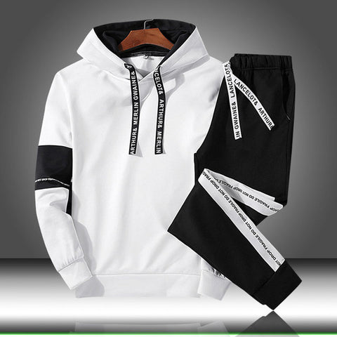 Men's Tracksuit Hooded Sweatshirt + Suit