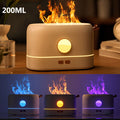 Flame Effect Aroma Diffuser, 200ml Round Design