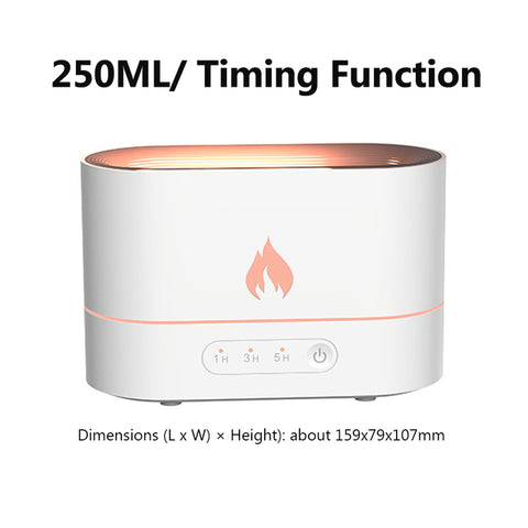 Led Essential Oil Flame Lamp Diffuser