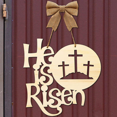Easter Wooden Door Hanger Farmhouse Decor