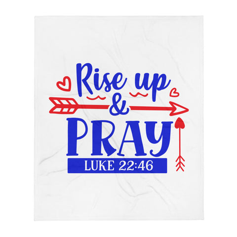 Rise Up And Pray Throw Blanket