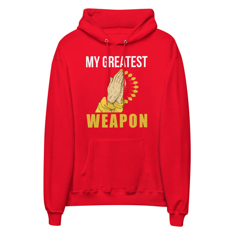 My Greatest Weapon Unisex Fleece Hoodie