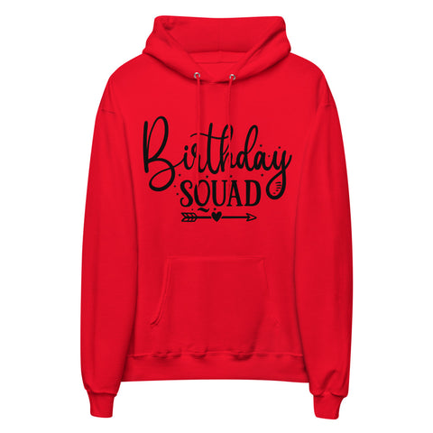 Birthday Squad Unisex Fleece Hoodie