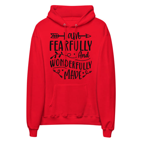 Im Fearfully And Wonderfully Made Unisex Fleece Hoodie