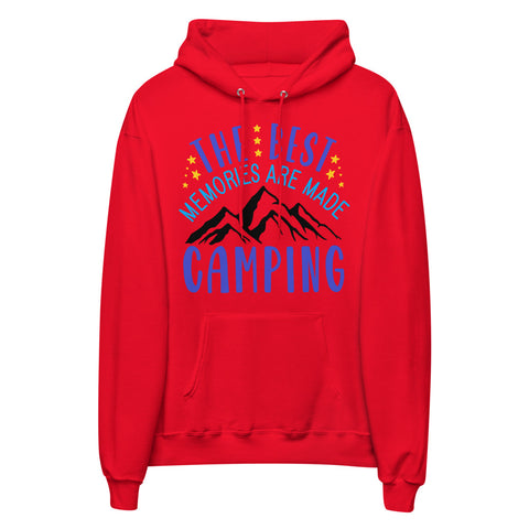 The Best Memories Are Made Camping Unisex fleece hoodie