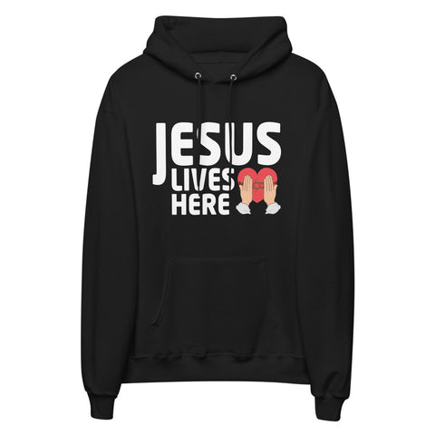 Jesus Lives Here Unisex Fleece Hoodie