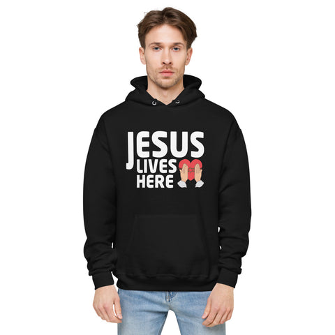 Jesus Lives Here Unisex Fleece Hoodie