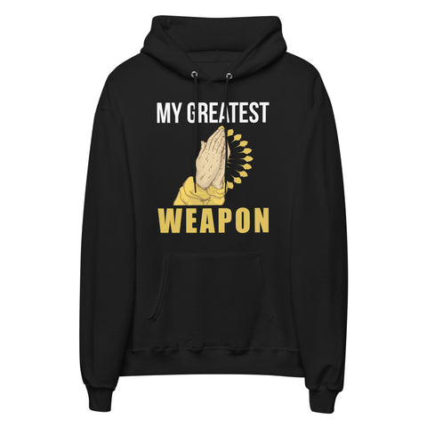 My Greatest Weapon Unisex Fleece Hoodie