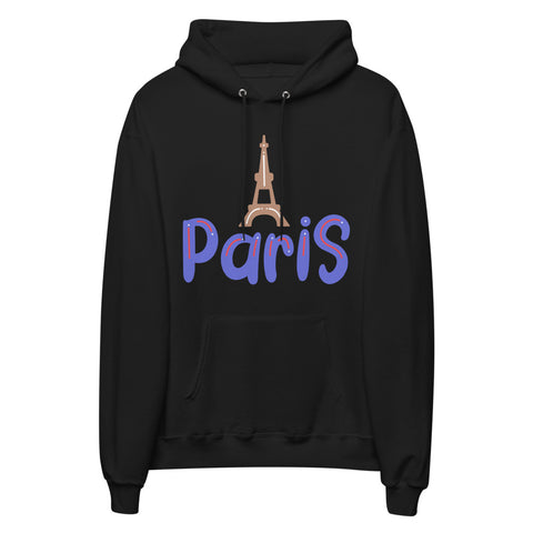 Paris Unisex fleece hoodie