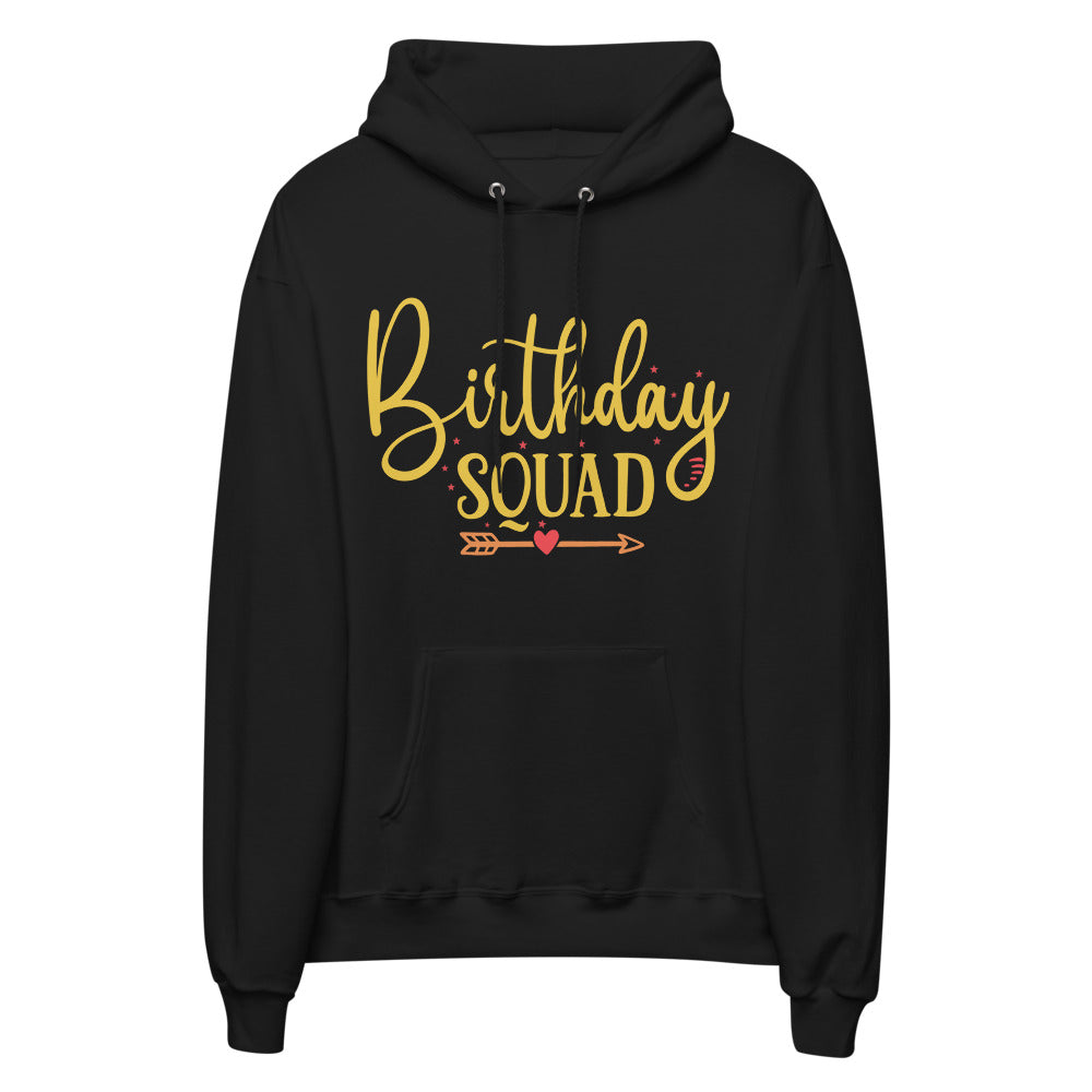 Birthday Squad Unisex Fleece Hoodie