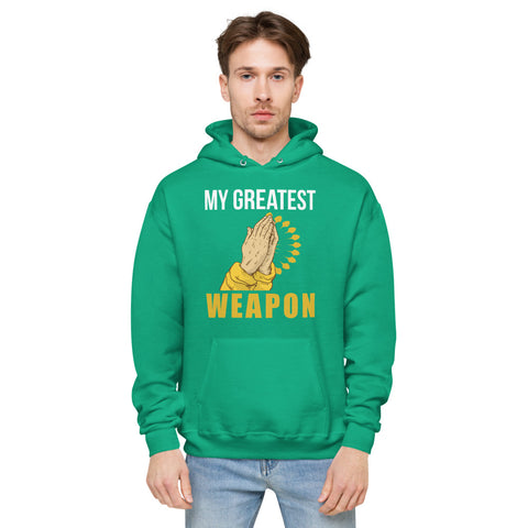 My Greatest Weapon Unisex Fleece Hoodie
