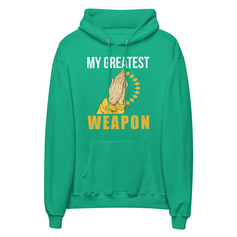 My Greatest Weapon Unisex Fleece Hoodie