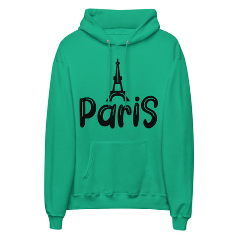 Paris Unisex Fleece Hoodie