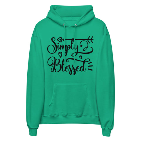 Simply Blessed Unisex Fleece Hoodie