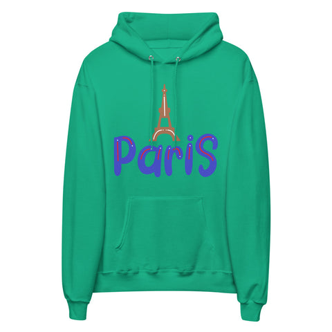 Paris Unisex fleece hoodie