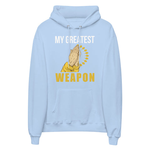 My Greatest Weapon Unisex Fleece Hoodie