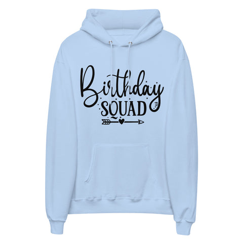 Birthday Squad Unisex Fleece Hoodie