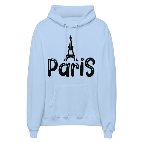 Paris Unisex Fleece Hoodie