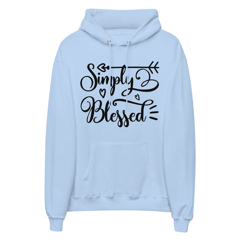 Simply Blessed Unisex Fleece Hoodie