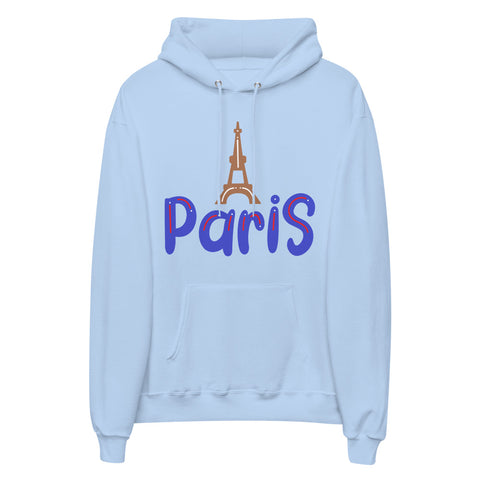 Paris Unisex fleece hoodie
