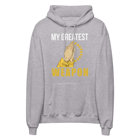 My Greatest Weapon Unisex Fleece Hoodie