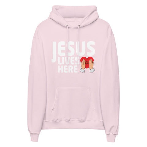 Jesus Lives Here Unisex Fleece Hoodie