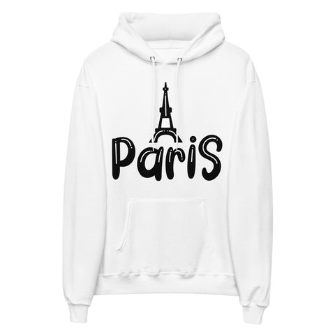 Paris Unisex Fleece Hoodie