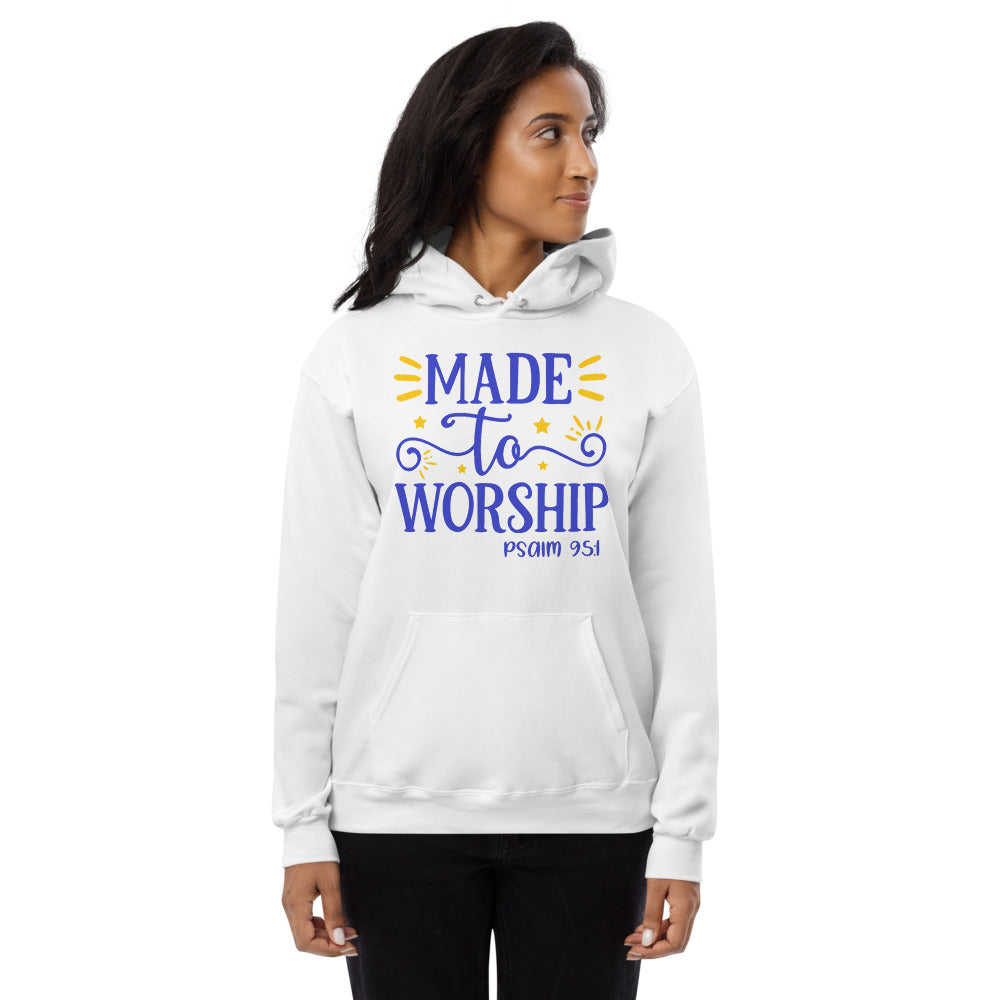 Worship Unisex Fleece Hoodie