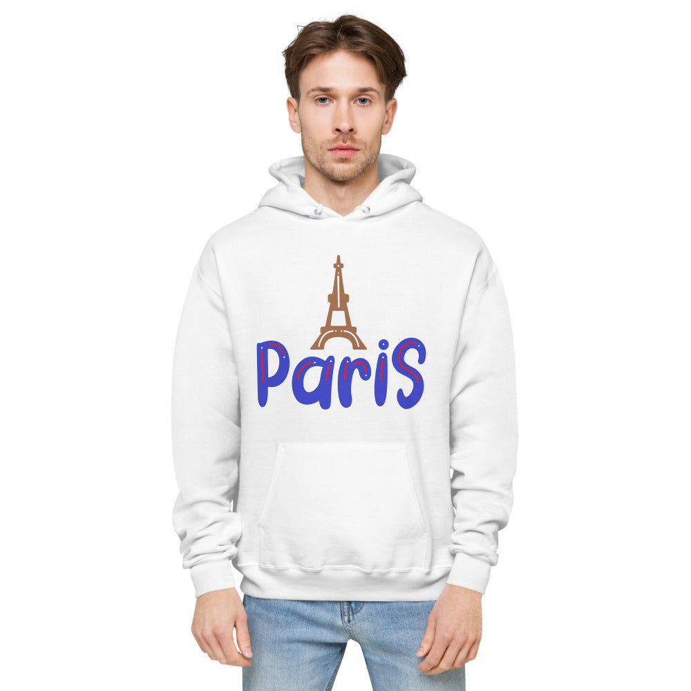 Paris Unisex Fleece Hoodie