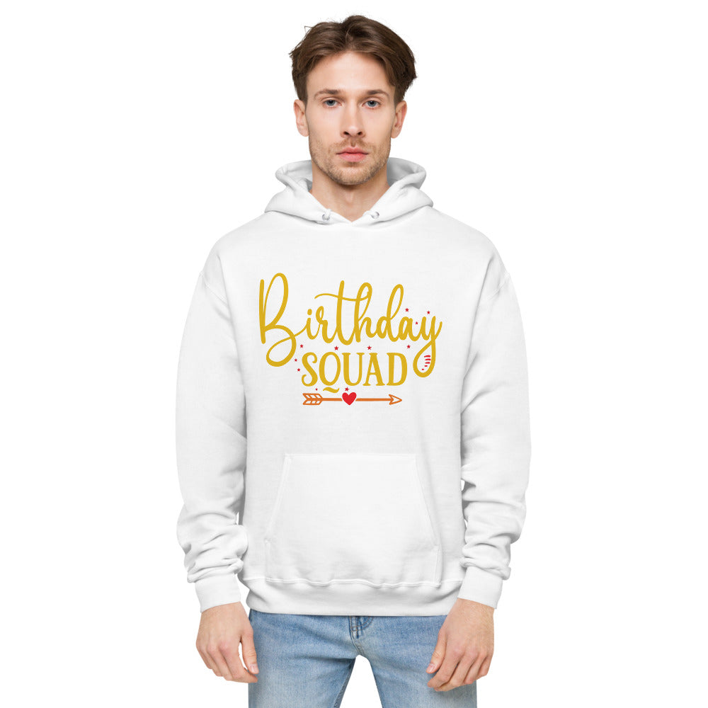 Birthday Squad Unisex Fleece Hoodie