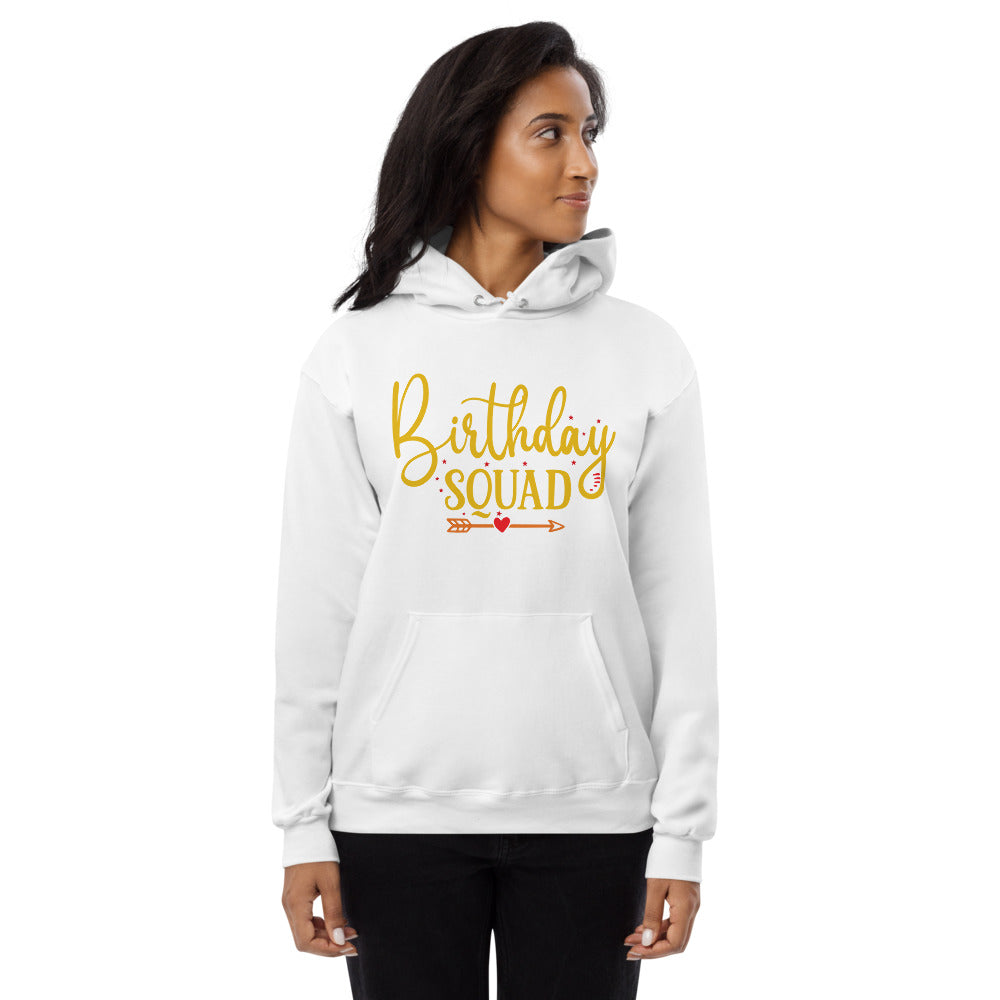 Birthday Squad Unisex Fleece Hoodie