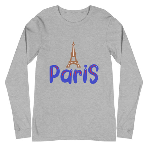 Paris Unisex Long Sleeve Tee